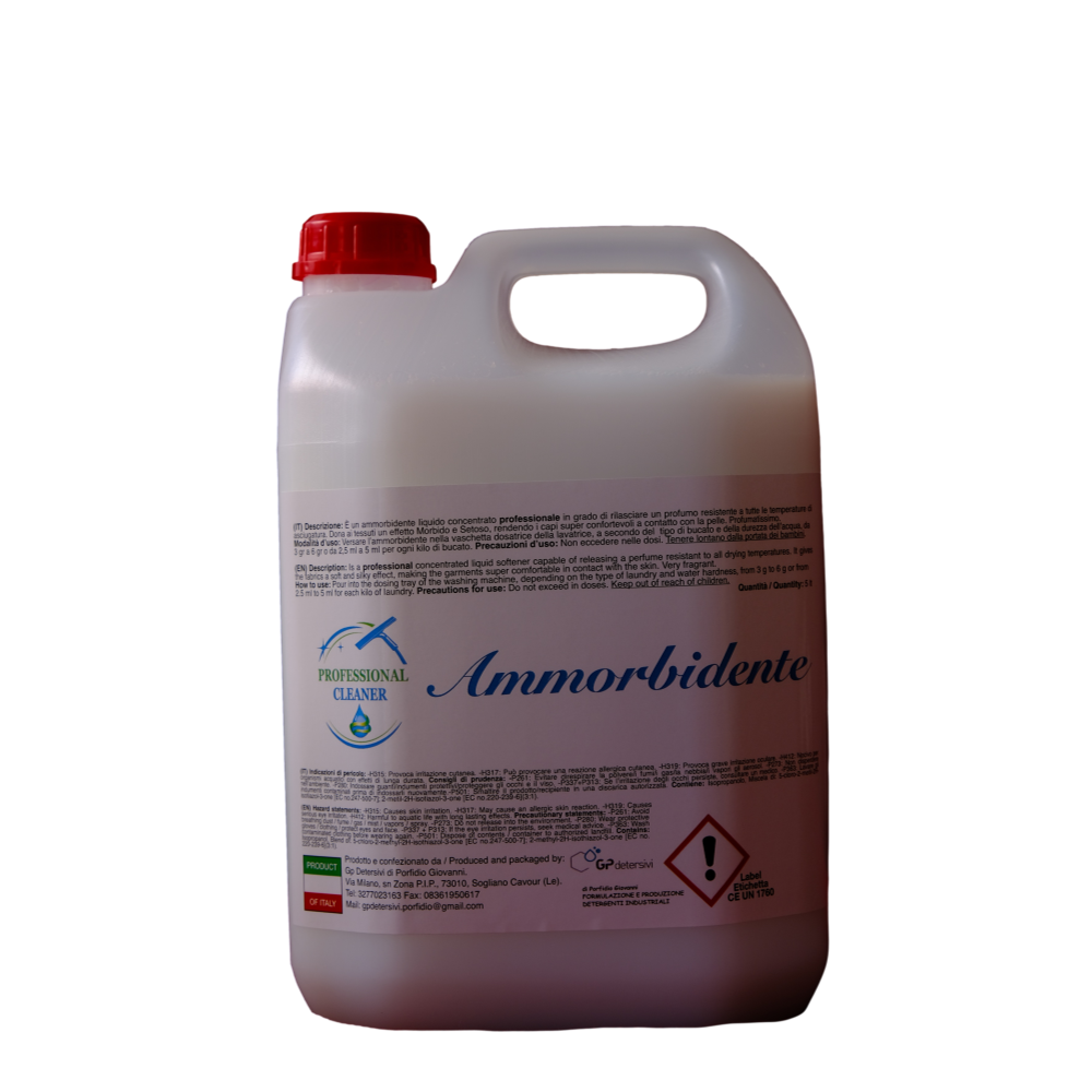 Detergente Professionale Ammorbidente 5 Lt